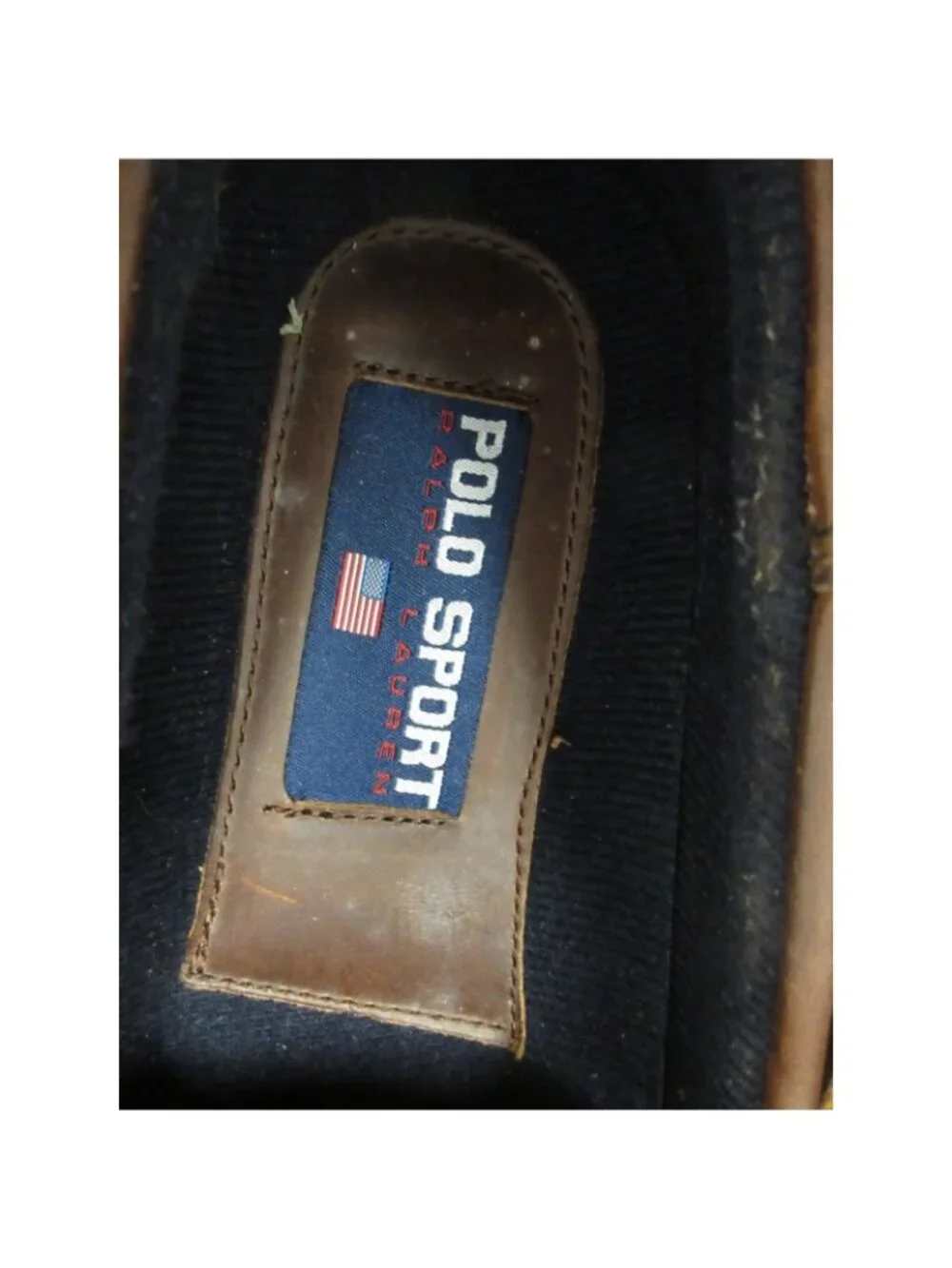 VTG Polo Ralph Lauren Sport Boat Shoes 11 D Leather Moccasin Lace Up